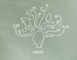 מוח מבולבל עם ADHD